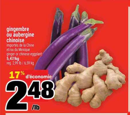 gingembre ou aubergine chinoise