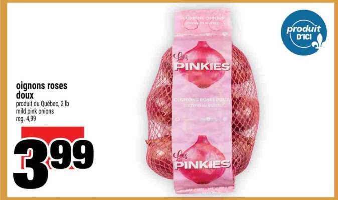 oignons roses doux