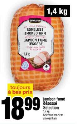 JAMBON FUMÉ DÉSOSSÉ SELECTION