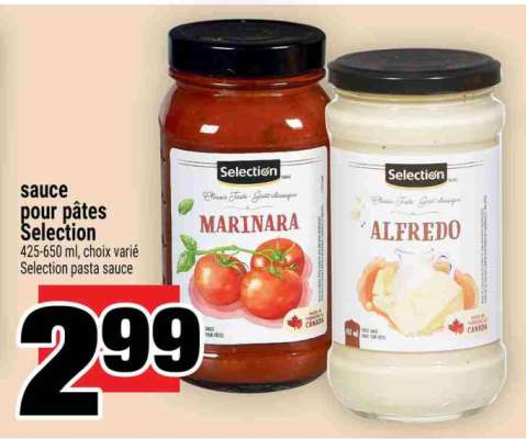 SELECTION PASTA SAUCE