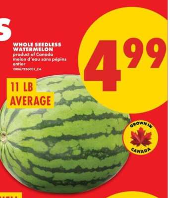 WHOLE SEEDLESS WATERMELON