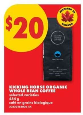 Kicking Horse Organic Whole Bean Coffee