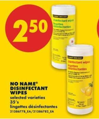 NO NAME DISINFECTANT WIPES