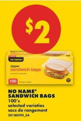 NO NAME® SANDWICH BAGS