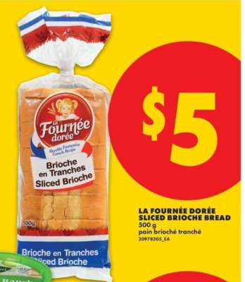 LA FOURNÉE DORÉE SLICED BRIOCHE BREAD