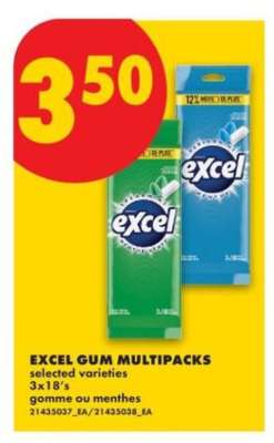 EXCEL GUM MULTIPACKS