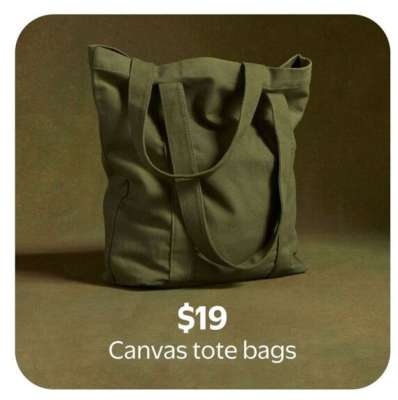 Canvas tote bags