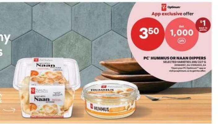 PC Hummus or Naan Dippers