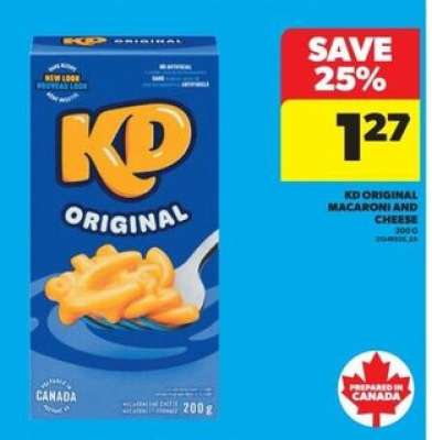 KD Original Macaroni and Cheese