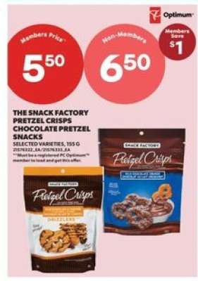 The Snack Factory Pretzel Crisps Chocolate Pretzel Snacks