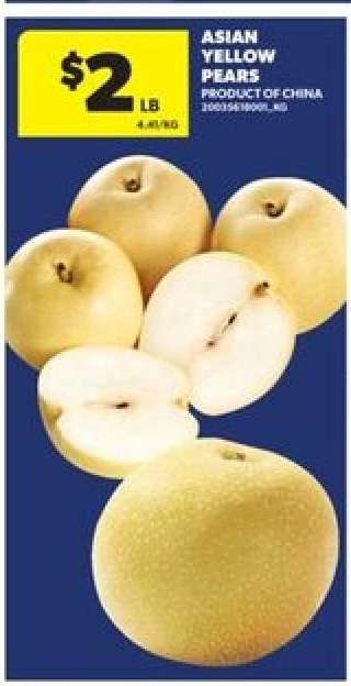 ASIAN YELLOW PEARS