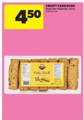 Crispy Cake Rusk