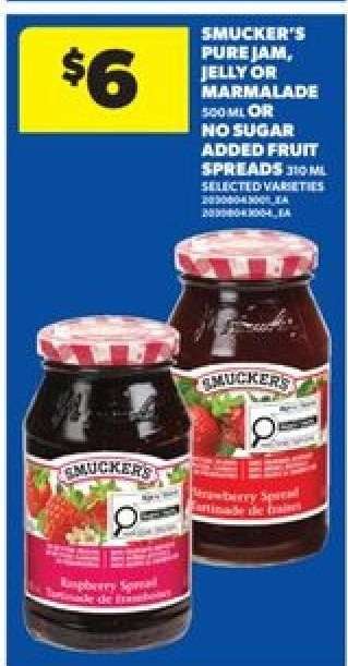 Smucker's Pure Jam, Jelly or Marmalade
