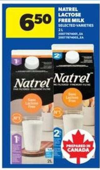 Natrel Lactose Free Milk