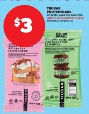 TRUBAR PROTEIN BARS