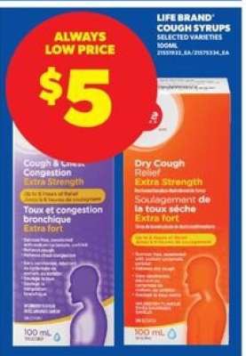 Life Brand Cough Syrups
