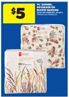 PC Dinner, Beverage or Buffet Napkins