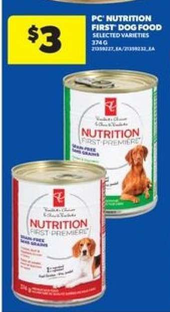 PC Nutrition First Dog Food