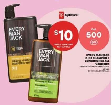 Every Man Jack 2 in 1 Shampoo + Conditioner