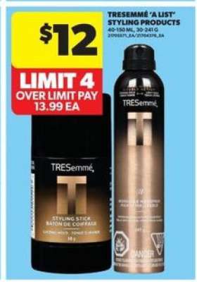 TRESemmé A List styling products