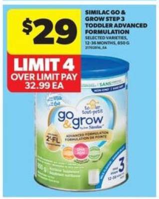 Similac Go & Grow Step 3 Toddler Advanced Formulation