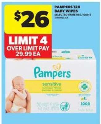 Pampers 12x Baby Wipes