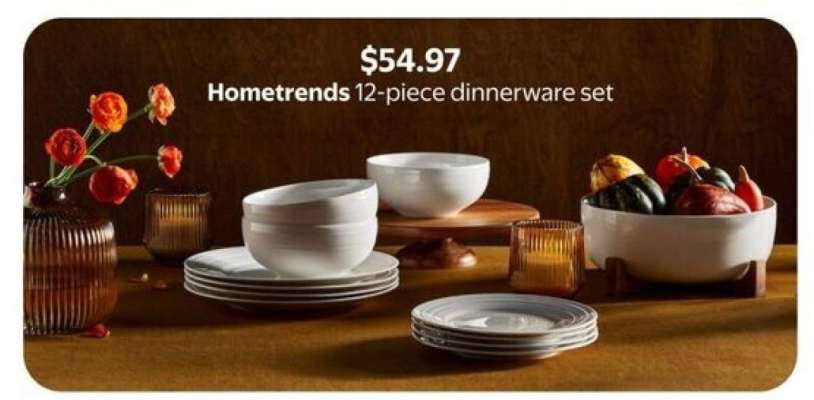 Hometrends 12-Piece Dinnerware Set