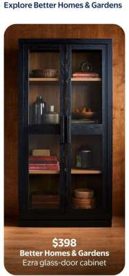 Better Homes & Gardens Ezra glass-door cabinet