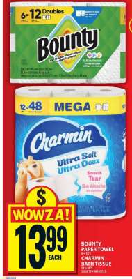 Bounty Paper Towel / Charmin Bath Tissue