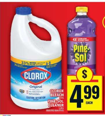 Clorox Bleach / Pine-Sol Cleaner
