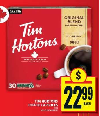 TIM HORTONS COFFEE CAPSULES