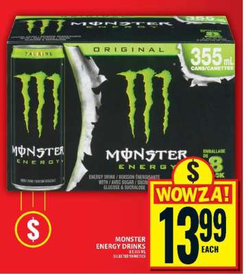 MONSTER ENERGY DRINKS