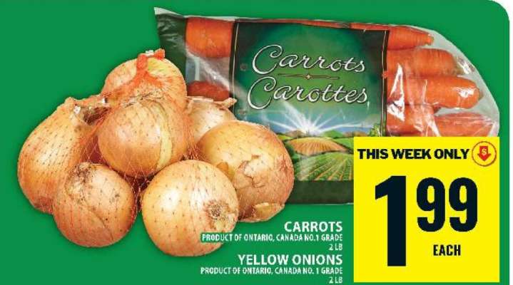 Carrots and Yellow Onions