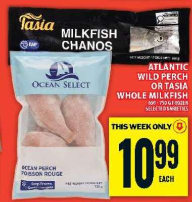 Atlantic Wild Perch or Tasia Whole Milkfish