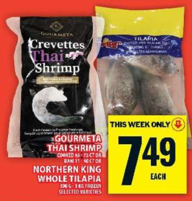 Gourmeta Thai Shrimp or Northern King Whole Tilapia