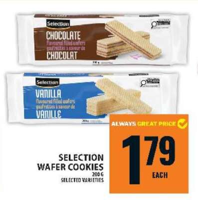 Selection Wafer Cookies