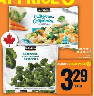 SELECTION VEGETABLES