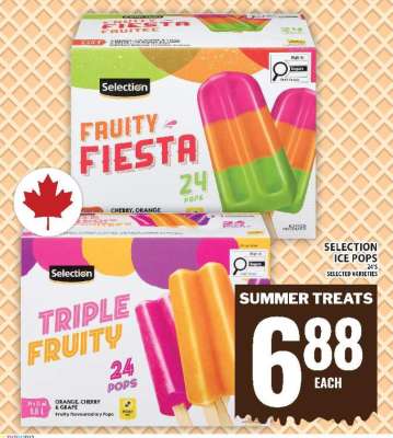 SELECTION ICE POPS