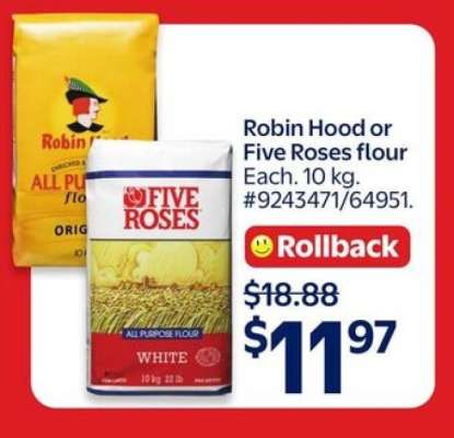 ROBIN HOOD or FIVE ROSES FLOUR