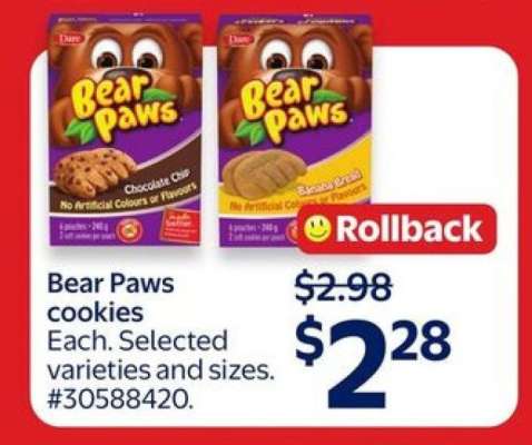 Bear Paws Cookies