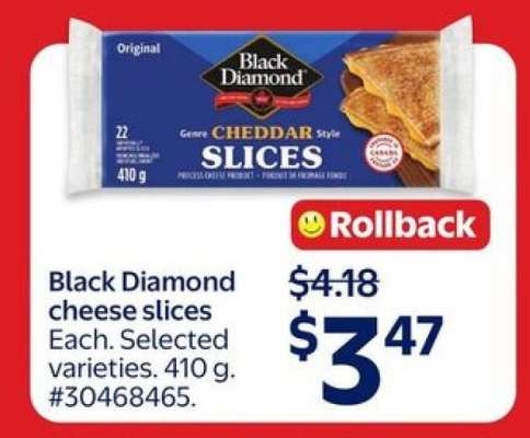 Black Diamond Cheese Slices
