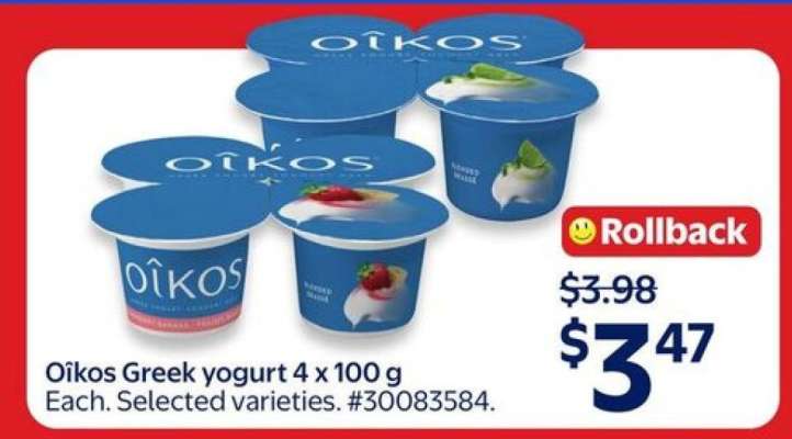 Oikos Greek yogurt 4 x 100 g
