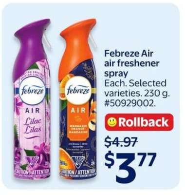 Febreze Air air freshener spray
