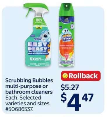 Scrubbing Bubbles multi-purpose or bathroom cleaners