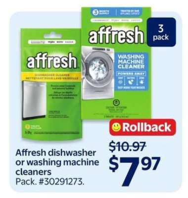 Affresh dishwasher or washing machine cleaners
