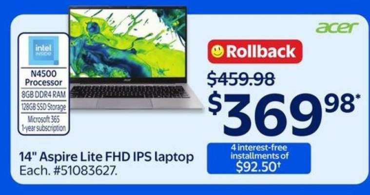 14" Aspire Lite FHD IPS laptop
