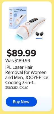IPL Laser Hair Removal for Women and Men, JOOYEE Ice Cooling 3-in-1