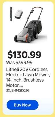Litheli 20V Cordless Electric Lawn Mower