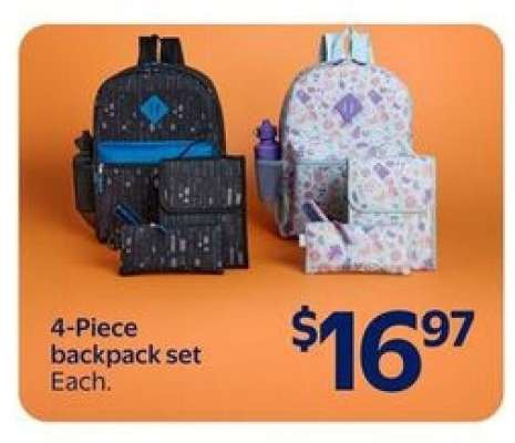 4-Piece Backpack Set