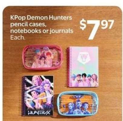 KPop Demon Hunters pencil cases, notebooks or journals